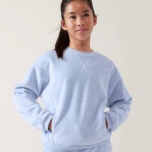 Athleta girl feelin great Sweatshirt medium 8 10 blue